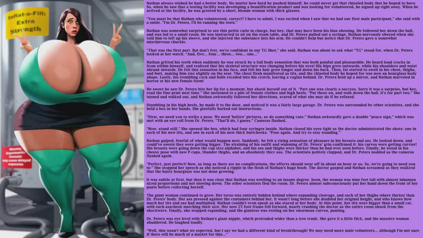 Caption Cleavage Thick gif