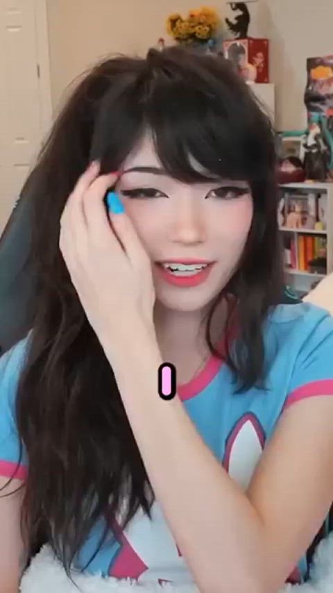 asian chinese cute german model gif