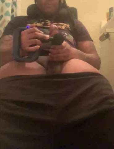 Massage Gun Ruined Orgasm On 9 inch Bbc 🥲🥳🥹🍆